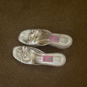 Lilly Pulitzer Gold Wedges